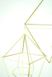 Brass Baby mobile; Hanging geometric sculpture; Boho wedding centerpiece; Scandinavian decor