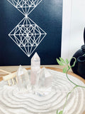 Mini Zen Garden Self care kit; Rose quartz and Clear Healing Crystal wands; Bridesmaid gift