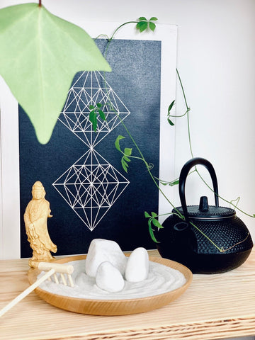 Mindfulness Care package; Zen Garden Yogi gift; Feng shui Boho decor