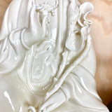 Fertility Goddess Statue; Porcelain Female Buddha; White Quan Yin; Dehua GuanYin; Blanc de Chine