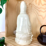 Fertility Goddess Statue; Porcelain Female Buddha; White Quan Yin; Dehua GuanYin; Blanc de Chine